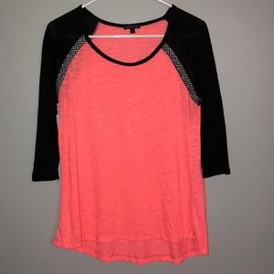 Pink and Black Top